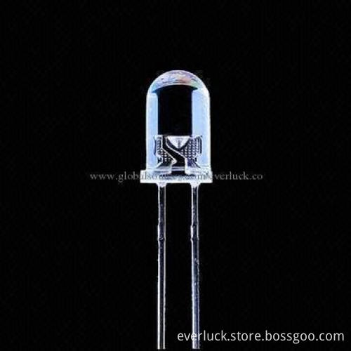 5mm Round-shaped Green LED Diode with 13,000 to 15,000mcd Luminous Intensity, Made of ALGaInP
